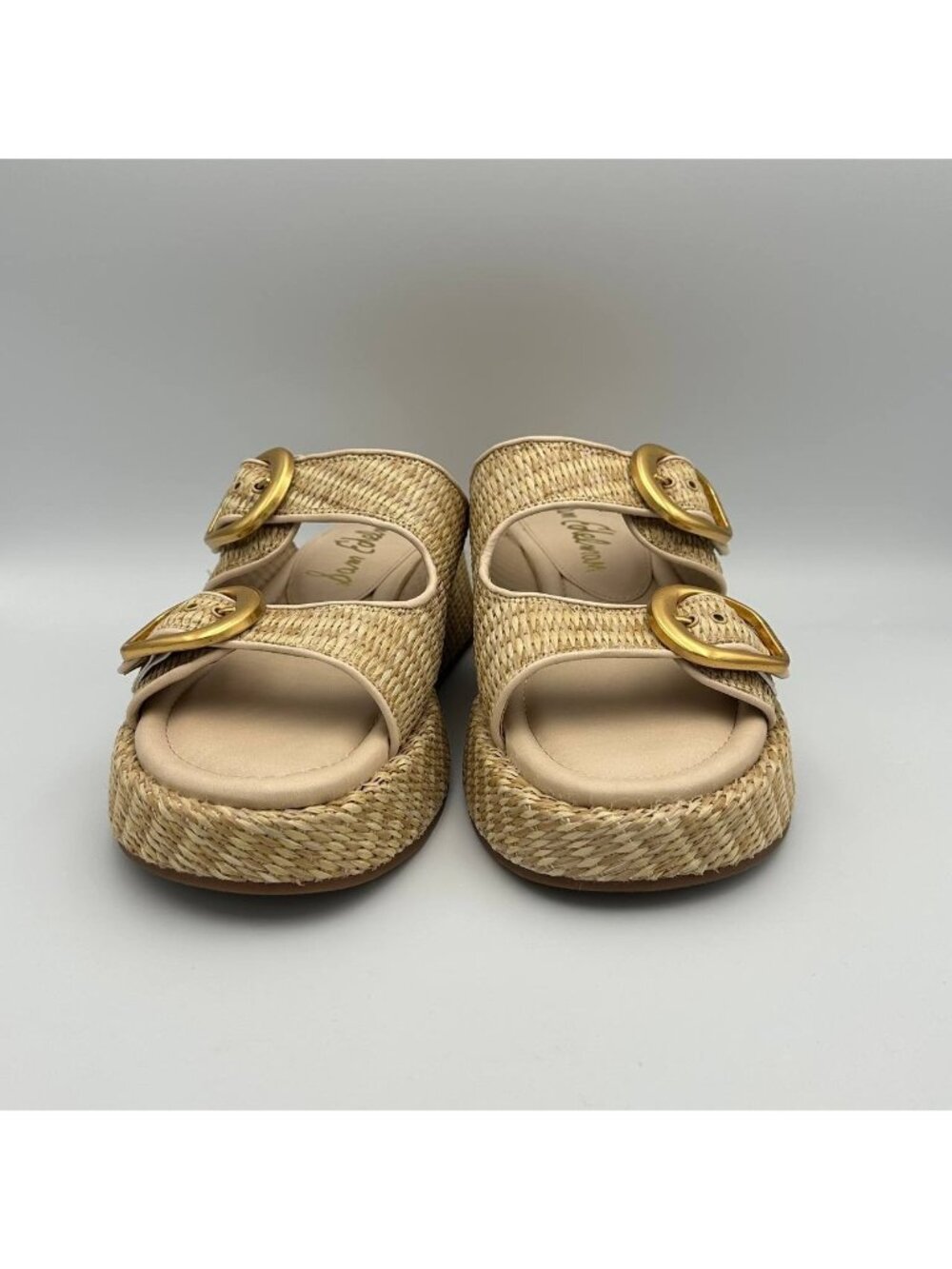 Sam Edelman Nerissa Sandals Natural Women's Size 11 Natural Weave Platform Slide - Picture 2 of 10